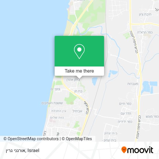 אורגני גרין map