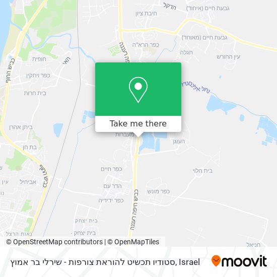 סטודיו תכשיט להוראת צורפות - שירלי בר אמוץ map