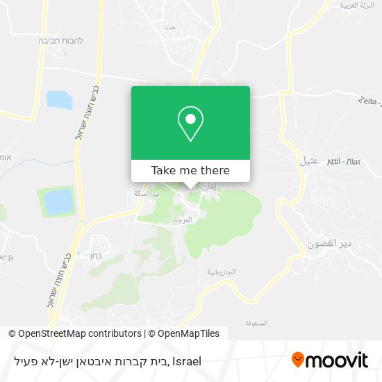 בית קברות איבטאן ישן-לא פעיל map