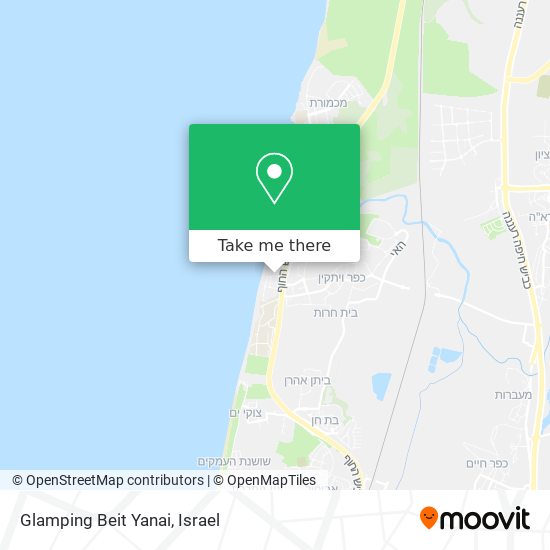 Glamping Beit Yanai map