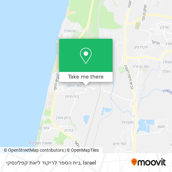 בית הספר לריקוד ליאת קפלינסקי map