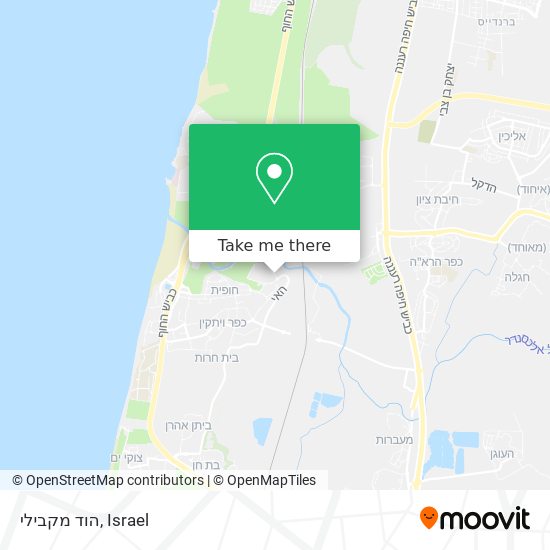 הוד מקבילי map