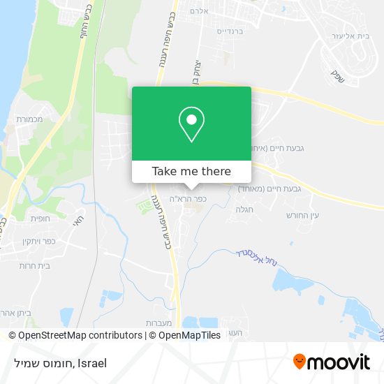 חומוס שמיל map