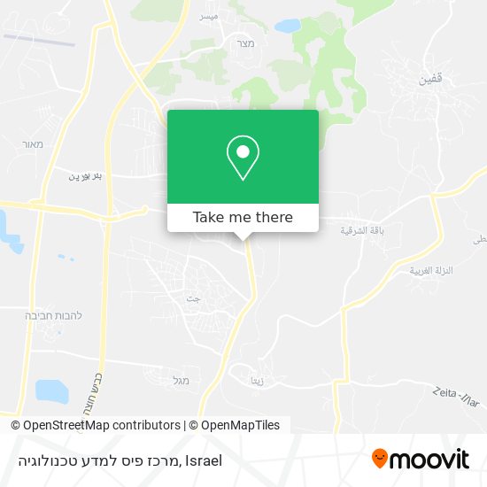 מרכז פיס למדע טכנולוגיה map