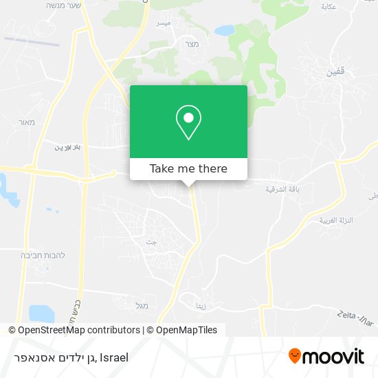 גן ילדים אסנאפר map