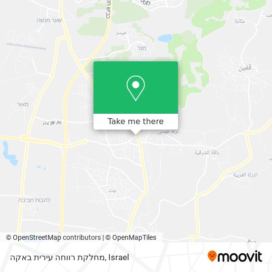 מחלקת רווחה עירית באקה map