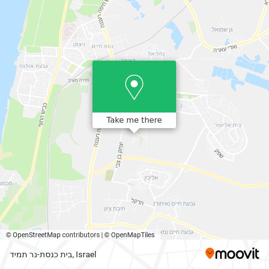 בית כנסת-נר תמיד map