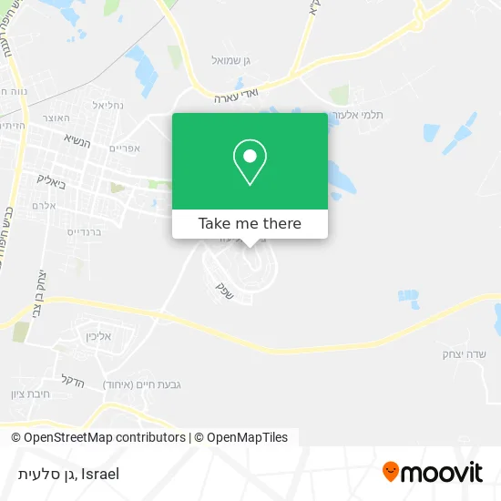 Карта גן סלעית