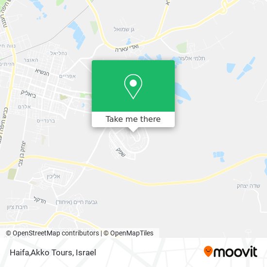 Карта Haifa,Akko Tours