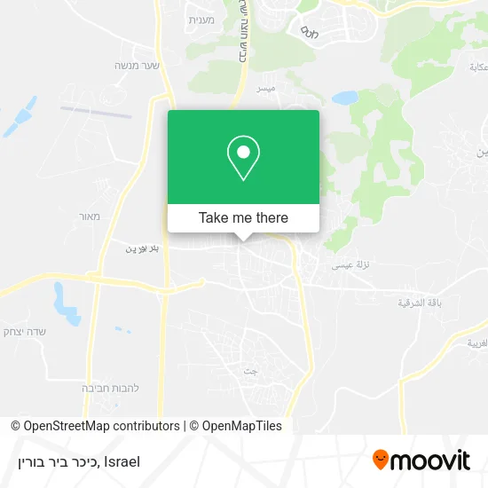 Карта כיכר ביר בורין
