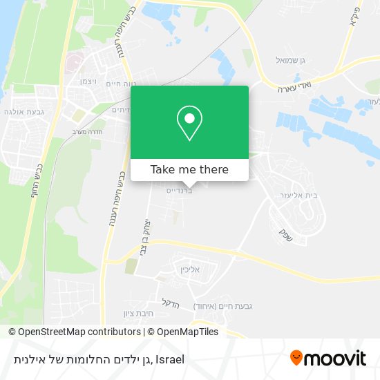 גן ילדים החלומות של אילנית map