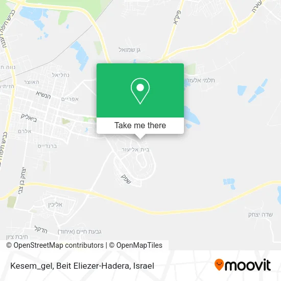 Карта Kesem_gel, Beit Eliezer-Hadera