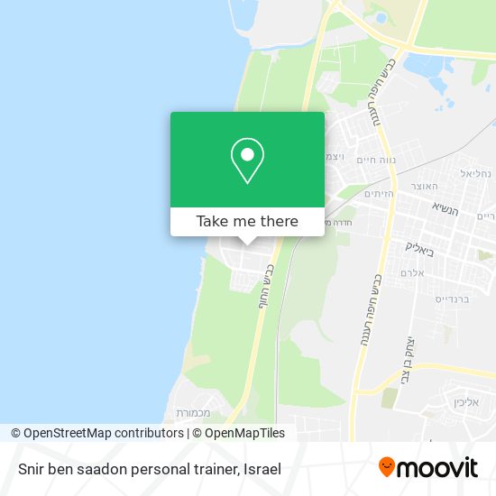 Snir ben saadon personal trainer map