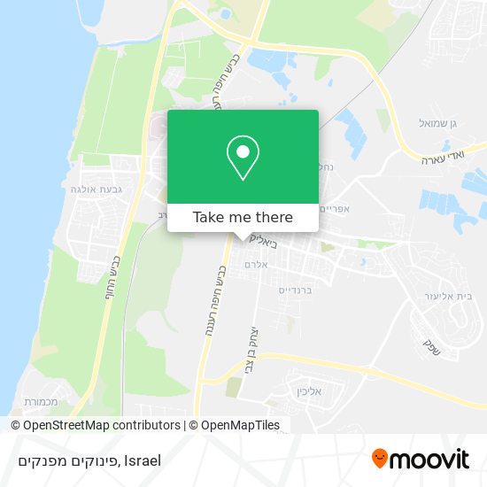 פינוקים מפנקים map