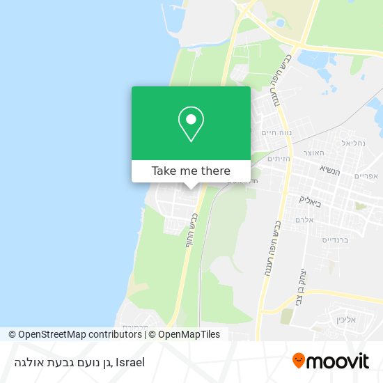 גן נועם גבעת אולגה map