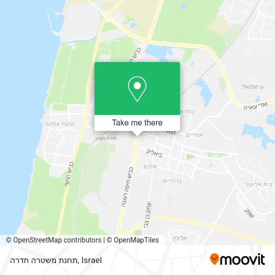 Карта תחנת משטרה חדרה
