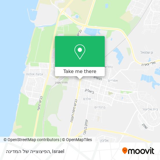 הפיצוצייה של המדינה map