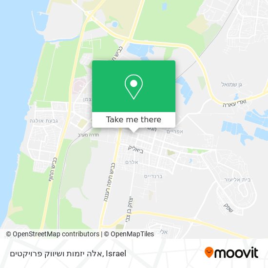 אלה יזמות ושיווק פרויקטים map