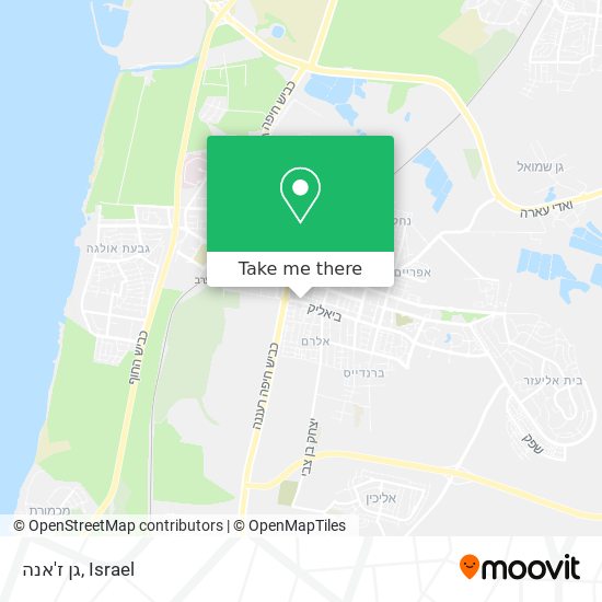 גן ז'אנה map