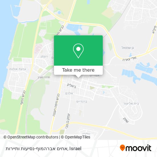 אחים אברהמוף-נסיעות ותיירות map