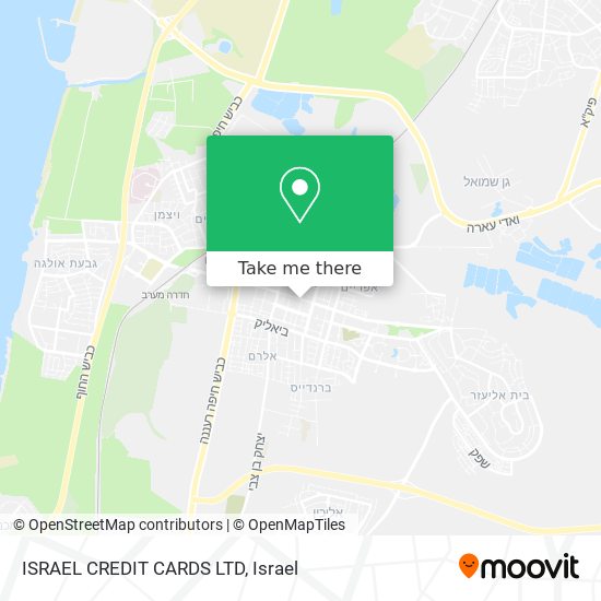 ISRAEL CREDIT CARDS LTD map