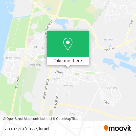 לה נייל סניף חדרה map