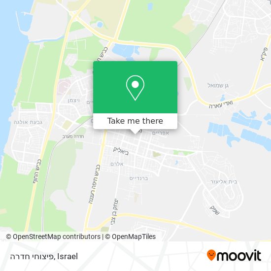 פיצוחי חדרה map