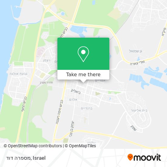 מספרה דוד map