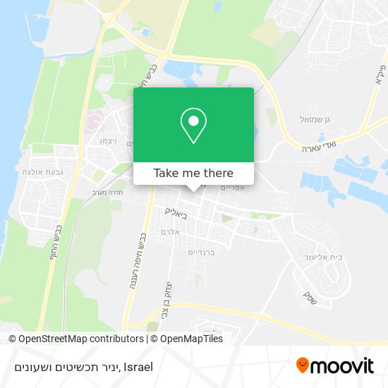 יניר תכשיטים ושעונים map