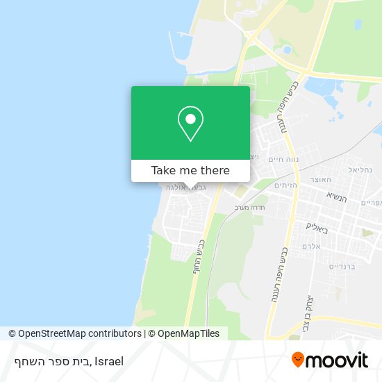 בית ספר השחף map