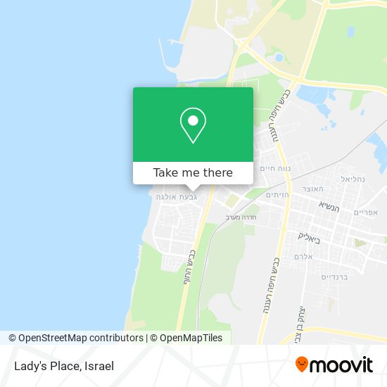 Lady's Place map