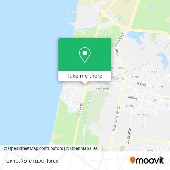 טכנודע-פלנטריום map