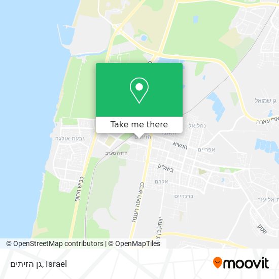 גן הזיתים map