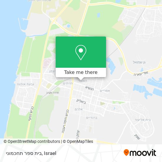 בית ספר תחכמוני map