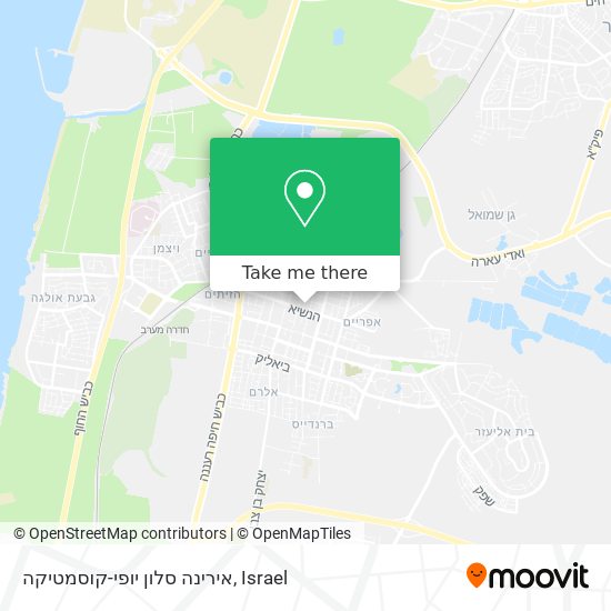 אירינה סלון יופי-קוסמטיקה map