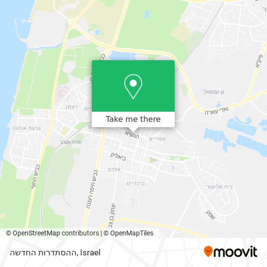 ההסתדרות החדשה map