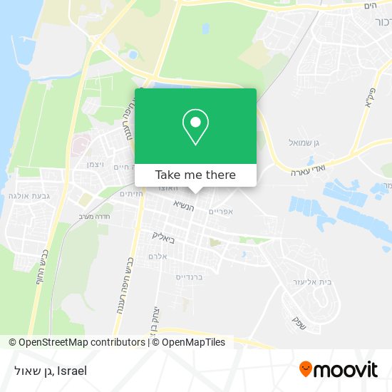 גן שאול map