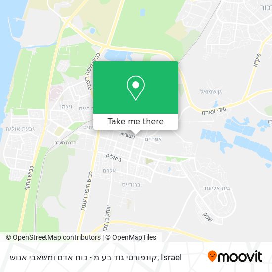 קונפורטי גוד בע מ - כוח אדם ומשאבי אנוש map