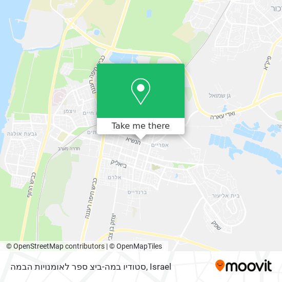 סטודיו במה-ביצ ספר לאומנויות הבמה map