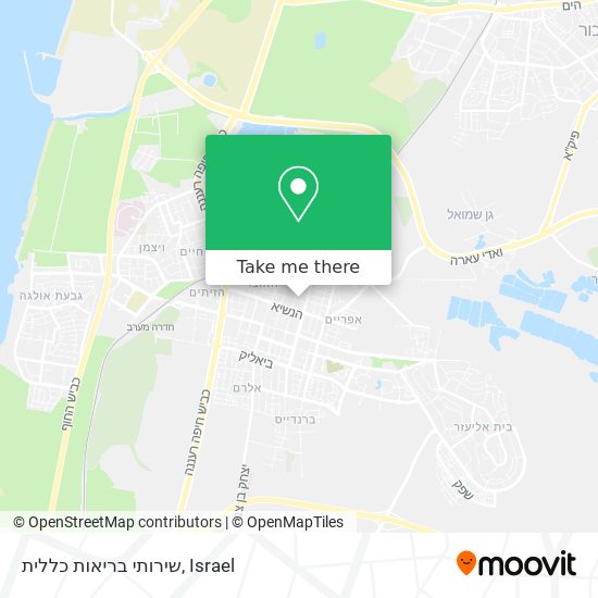 שירותי בריאות כללית map