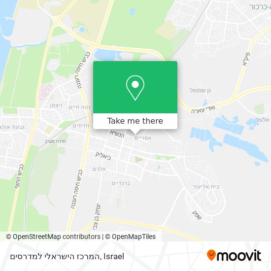 המרכז הישראלי למדרסים map