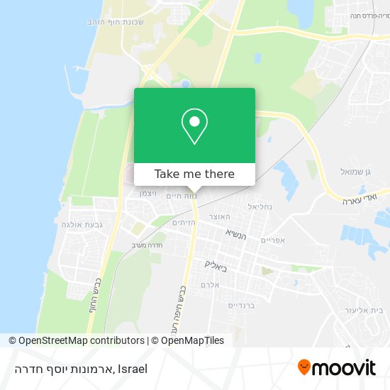 ארמונות יוסף חדרה map