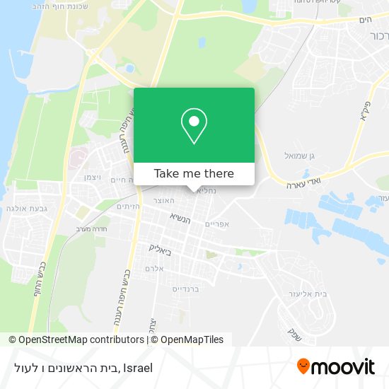 בית הראשונים ו לעול map