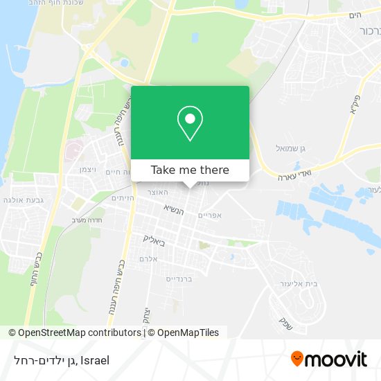 גן ילדים-רחל map