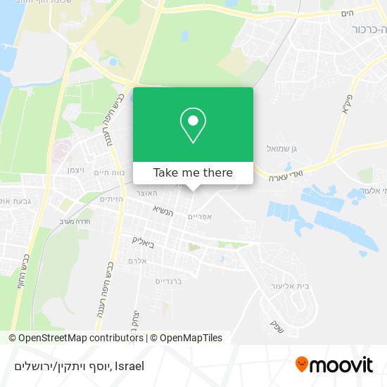 Карта יוסף ויתקין/ירושלים