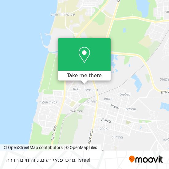 מרכז פנאי רעים, נווה חיים חדרה map