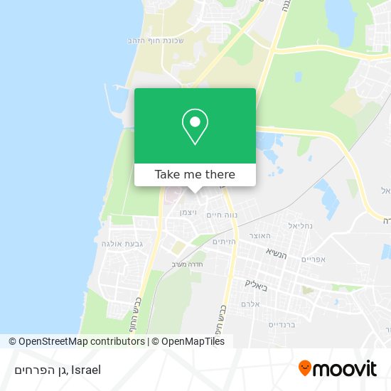 גן הפרחים map