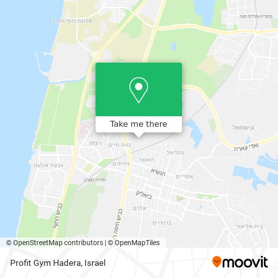 Карта Profit Gym Hadera