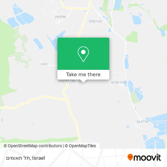 תל תאומים map