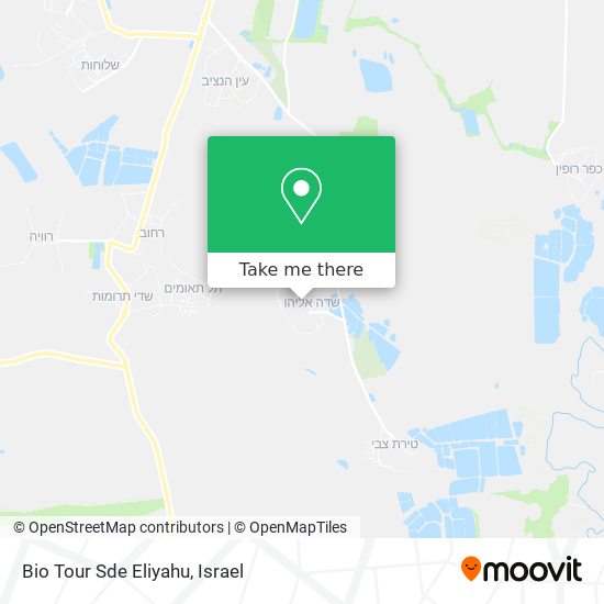 Bio Tour Sde Eliyahu map